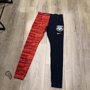 Nike Womens' Activewear Leggings, Red and Black UGA Bulldogs